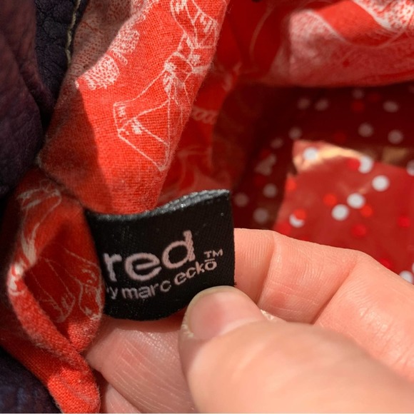 RED BY MARC ECKO - Blue/red/yellow cloth and “leather-like” trim purse - Picture 2 of 10